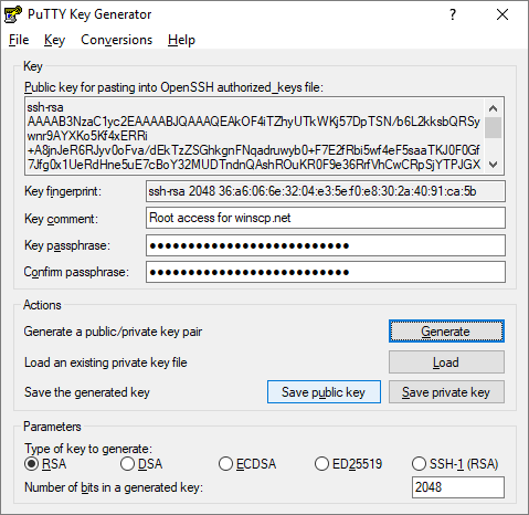 Generating Public And Private Keys With Putty